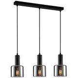  ITALUX PND-65342-3-BK+SG - Luster na sajli SANTIA 3xE27/40W/230V crna | Eponuda.com