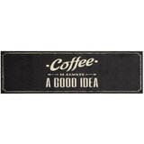 Tepih perivi s natpisom Coffee 45 x 150 cm baršunasti | shoptok.hr