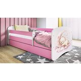  Drveni dječji krevet SNOVI s ladicom - 180x80 cm rozi | shoptok.hr