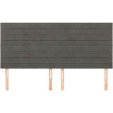  Uzglavlja 4 kom tamnosivi 80x5x78/88 cm baršunasta | shoptok.hr