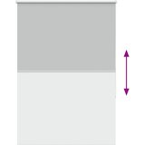 Rolo zavjesa Blackout svijetlo siva 100x150 cm Širina tkanine | shoptok.hr