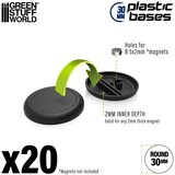 Green Stuff World Plastic Round Base with Lips 30mm (Pack x20) | Plastična Postolja 30mm | Eponuda.com