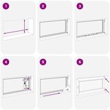 vidaXL podrumski prozor "RISOR" 100x70 cm Okretno-nagibni DIN lijevi bijeli | shoptok.hr