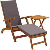  Ležaljka koja se može preklopiti i nagnuti 2 pcs Tamnosiva | shoptok.hr