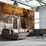  Tapeta XXL - Autumn landscape: waterfall in forest 550x270 Cijene