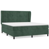  The Living Store Box spring postelja z vzmetnico temno zelena 180x200 cm žamet - Box Spring Postelja, (21488561) | Shoptok.si