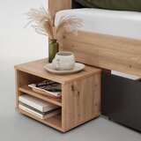 Mömax Postelja Azurro 2, Hrast, Antracit, 140x200 | Shoptok.si