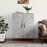 vidaXL Komoda betonsko siva 69,5x34x90 cm inženirski les Cene