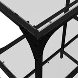  Konzolni stol s prozirnom staklenom površinom 98x30x81 cm čelik | Eponuda.ba
