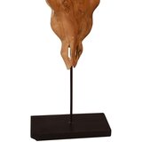  Skulptura bikove lobanje iz tikovine 66x15x88 cm, (21826822) | Shoptok.si