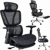 Jumi Ergonomski fotelj NEOVA z oporo za noge - črn, (22025211) u