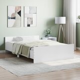 vidaXL Okvir kreveta s uzglavljem i podnožjem bijeli 120x190 cm | shoptok.hr