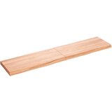 vidaXL Zidna polica svjetlosmeđa 180x40x(2-6) cm obrađena hrastovina Cijene