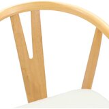  Stolac za blagovanje 2 pcs Prirodna i svijetla | Eponuda.com