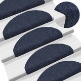  Prostirke za stepenice, samoljepljive, 5 kom, 65x21x4 cm, plave, poluokrugle, velike | shoptok.hr