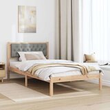  Konstrukcija postelje Svetlo siva 100 x 200 cm blago, (5000084567) | Shoptok.si