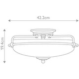  quoizel qz-griffin-f-ws - stropna svetiljka griffin 3xE27/60W/230V bronzana | Eponuda.com
