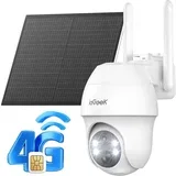 Nadzorna kamera, 3 MP, nočno gledanje 15 m, solarno napajanje, vremensko odporna, brezžična 4G LTE, (5000137756)