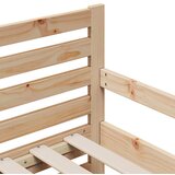  Krevet s produžetnim madracem s uzglavljem Smeđa 80 x 200 cm | shoptok.hr