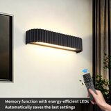 Brilagi LED prigušiva zidna svetiljka FALCON MODERN LED/14W/230V 40 cm crna + daljinski upravljač | Eponuda.com