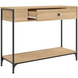  Konzolni stol boja hrasta 100 x 34 5 x 75 cm konstruirano drvo | shoptok.hr