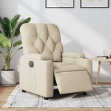 Maison Chic Električni naslanjač - Relax naslanjač krem tkanina, (22061513) | Shoptok.si