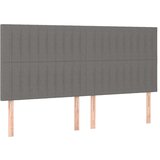  Krevet s oprugama i madracem tamnosivi 200 x 200 cm od tkanine | shoptok.hr