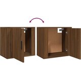 vidaXL Stenska nočna omarica 2 kosa rjavi hrast 50x30x47 cm | Shoptok.si