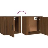 vidaXL Zidni noćni ormarići 2 kom smeđa boja hrasta 50x30x47 cm | shoptok.hr