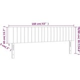  Posteljno vzglavje 2 kosa temno modro 80x5x78/88 cm žamet | Shoptok.si