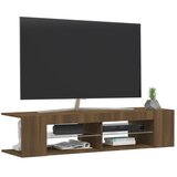 TV ormarić s LED svjetlima boja smeđeg hrasta 135 x 39 x 30 cm | shoptok.hr