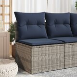  Vrtni kauč s jastukom Siva 55 x 62 x 69 cm poliratan | shoptok.hr