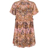 Zizzi Obleka žafran / pastelno rumena / roza / črna | Shoptok.si