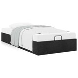 vidaXL Otomanski posteljni okvir brez vzmetnice črn 100x200 cm blago | Shoptok.si