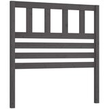  Posteljno vzglavje sivo 106x4x100 cm trdna borovina, (20646431) | Shoptok.si