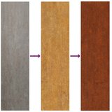  Vrtni zidni ukras 55 x 55 cm od čelika COR-TEN s uzorkom sunca | shoptok.hr
