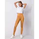 RUE PARIS Leggings-1000-LG-3103.11X-dark yellow Cene