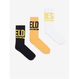 Diesel Set of three pairs of socks in white, yellow and black - Men | ePonuda.com