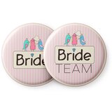 Spielehelden Značke Sweet Bride Dekliščina 12 značk 5,6 cm izjemno velike Darilo za dekliščino Cene