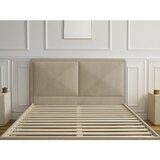 Bobochic Paris Bež podstavljeni tapecirani bračni krevet s podnicom 180x200 cm Mara – | shoptok.hr