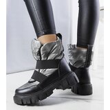 Gemre Grey insulated slip-on snow boots Francisco | Shoptok.si