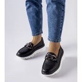 Gemre Black moccasins with chain Vinceza | Shoptok.si