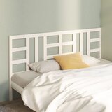Maison Chic posteljno vzglavje - vzglavna omarica - nočna omarica belo 206x4x100 cm trdna borovina, (21705569) | Shoptok.si