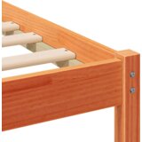 Konstrukcija postelje z vzglavjem Voskast rjav 120 x 200 cm, (5000127268) | Shoptok.si