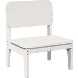  Vrtne stolice 2 kom bijele 60x52 5x72 cm od masivne borovine | shoptok.hr