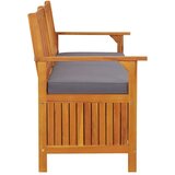  Klupa za pohranu s jastukom 170 cm od masivnog bagremovog drva | shoptok.hr