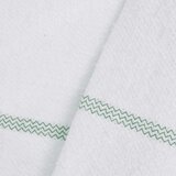 vidaXL Krpe za pod 10 kom bijele sa zelenim prugama 50 x 60 cm | shoptok.hr