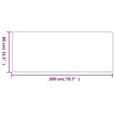  Tepih-staza s izgledom sisala boja pijeska 80 x 200 cm | shoptok.hr