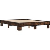 vidaXL Okvir za krevet boja hrasta 150x200cm konstruirano drvo i metal | shoptok.hr