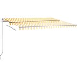  Samostojeća automatska tenda 450 x 300 cm žuto-bijela | shoptok.hr
